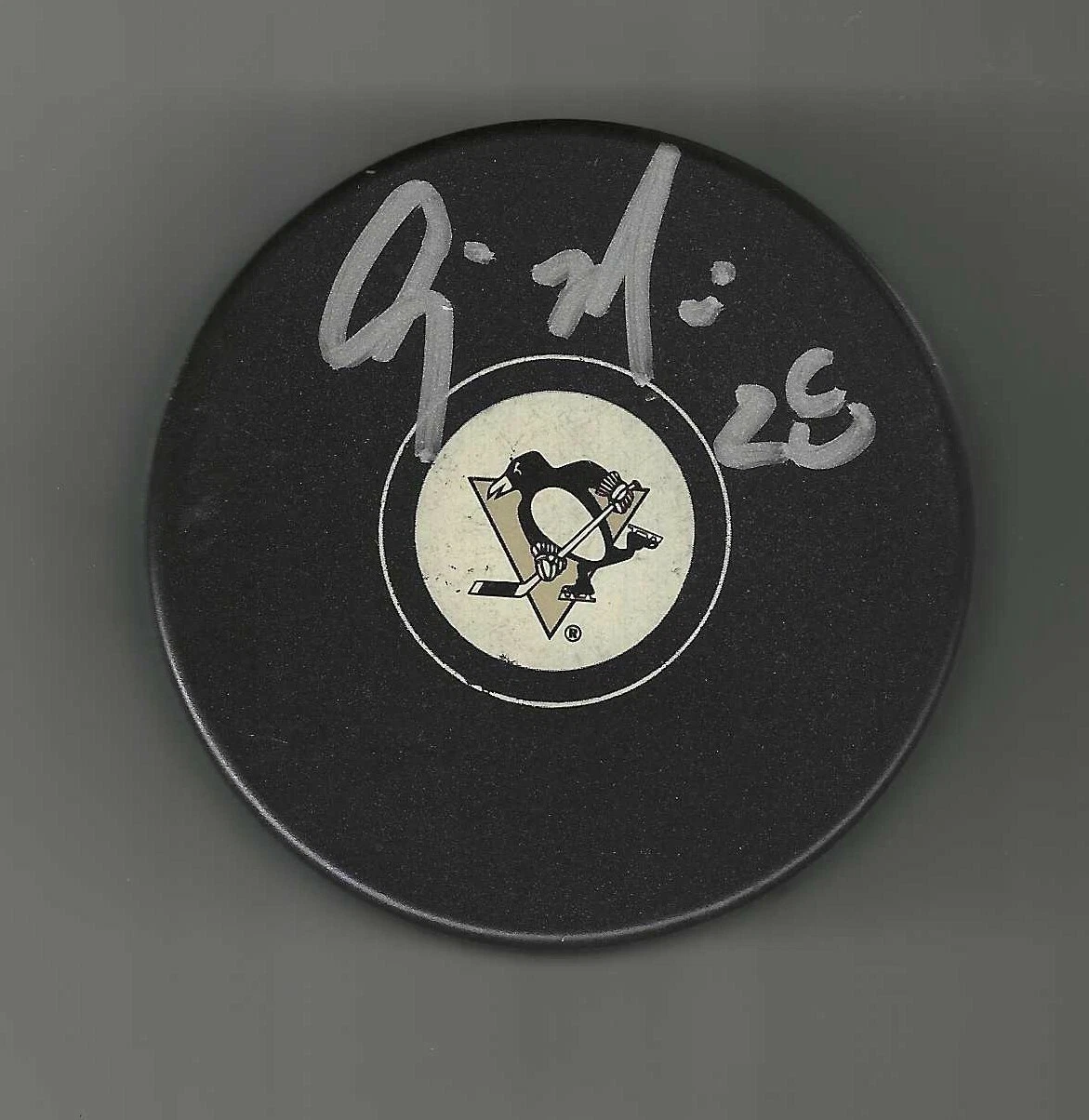 Craig Muni Signed Pittsburgh Penguins Puck
