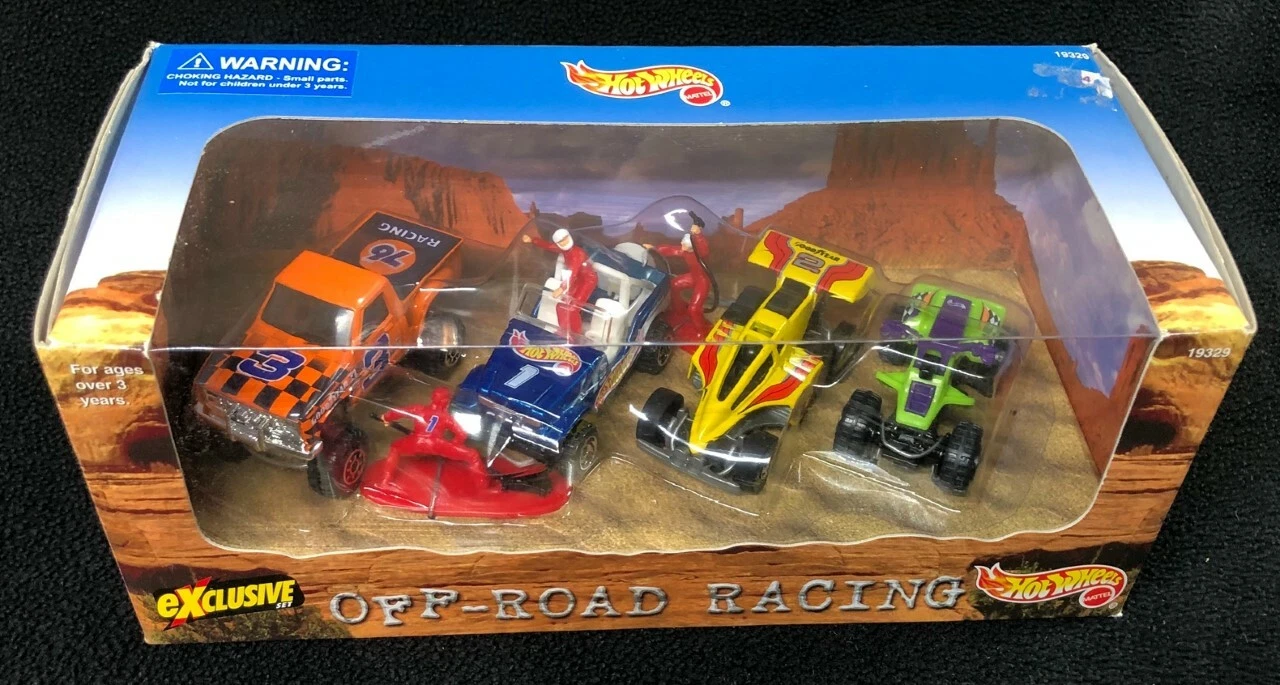 Hot Wheels Exclusive Off-Road Racing 4 Car Set
