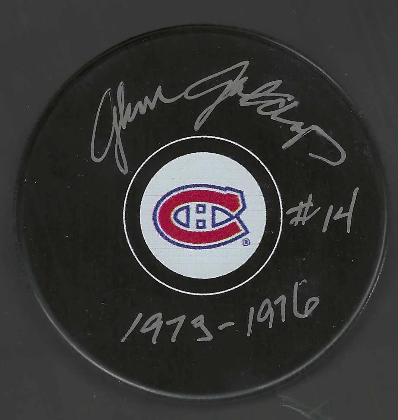 Glenn Bulduc Signed & Inscribed Montreal Canadiens Puck

