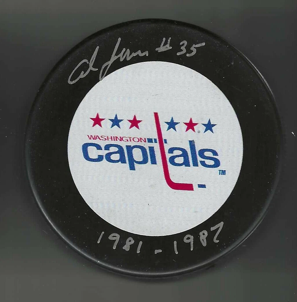 Al Jensen Signed & Inscribed Washington Capitals Puck
