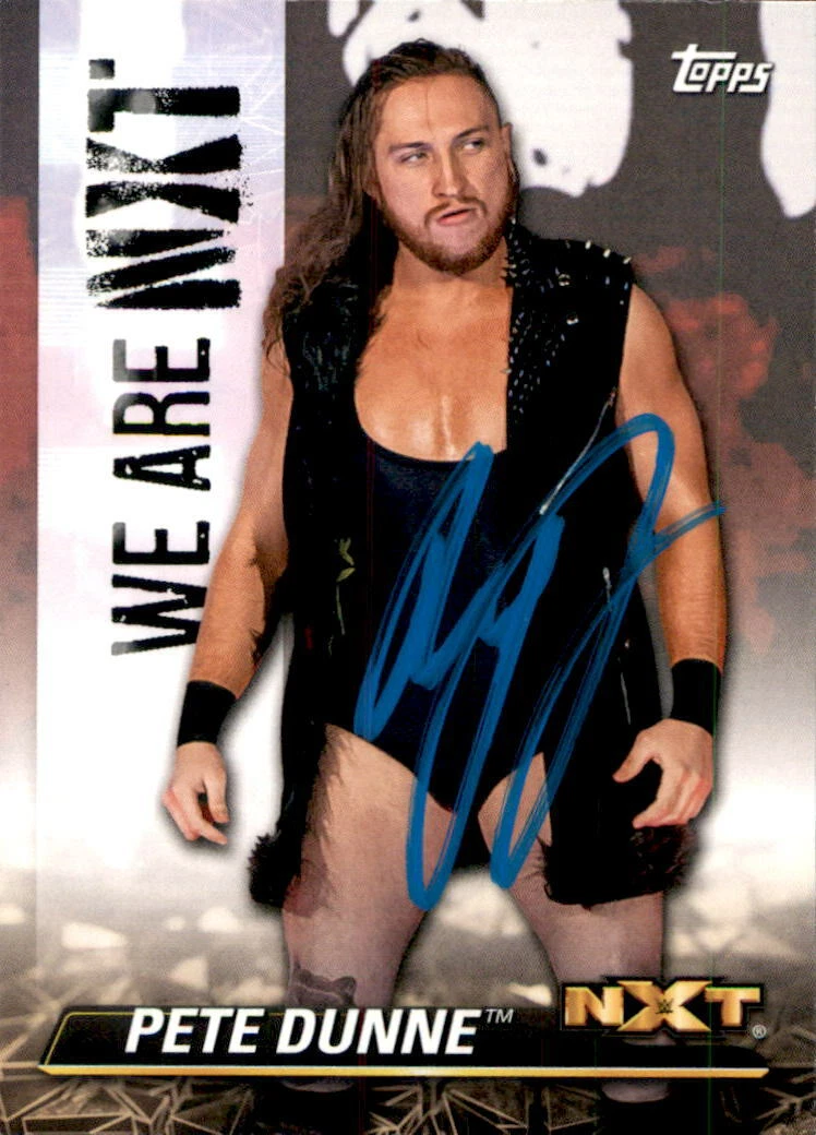Pete Dunne Signed 2021 Topps WWE NXT Card NXT-41

