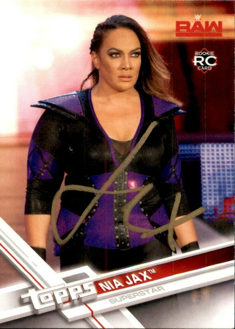 Nia Jax Signed 2017 Topps WWE Raw Rookie Card #26
