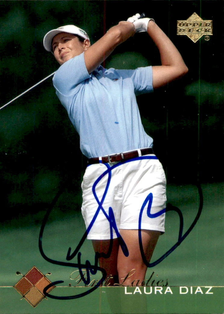 Laura Diaz Signed 2003 Upper Deck Golf Card #52 LPGA
