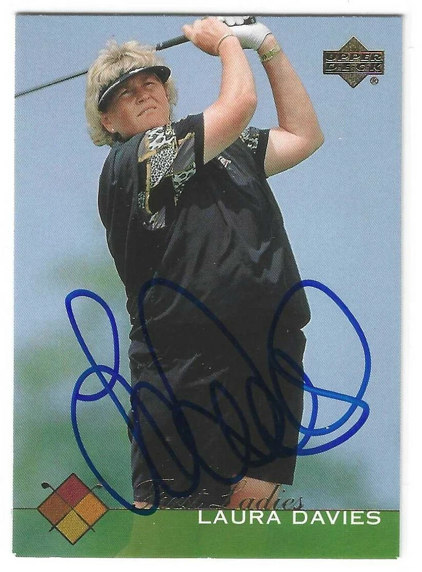 Laura Davies Signed 2003 Upper Deck Golf Card #56 LPGA
