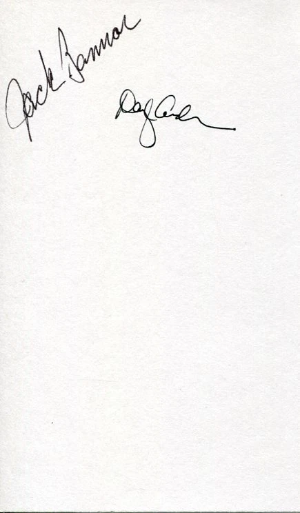 Daryl Anderson & Jack Bannon Lou Grant Signed Autograph
