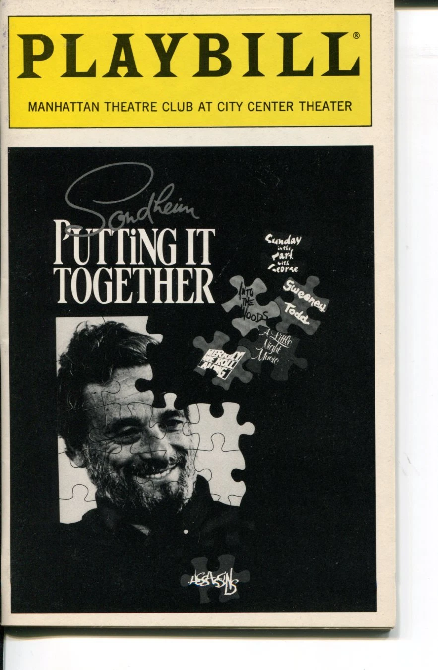 Julie Andrews Rachel York Stephen Sondheim Putting It Together Rare Playbill
