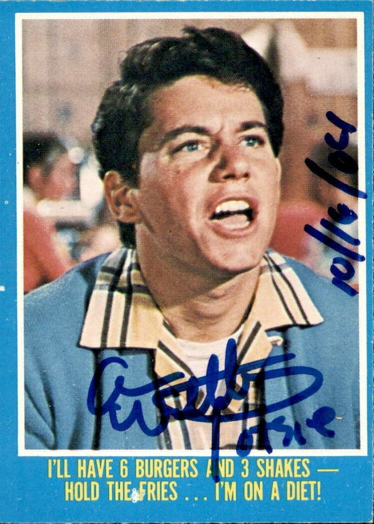 Anson Williams Signed 1976 Paramount Happy Days Puzzle Card #37
