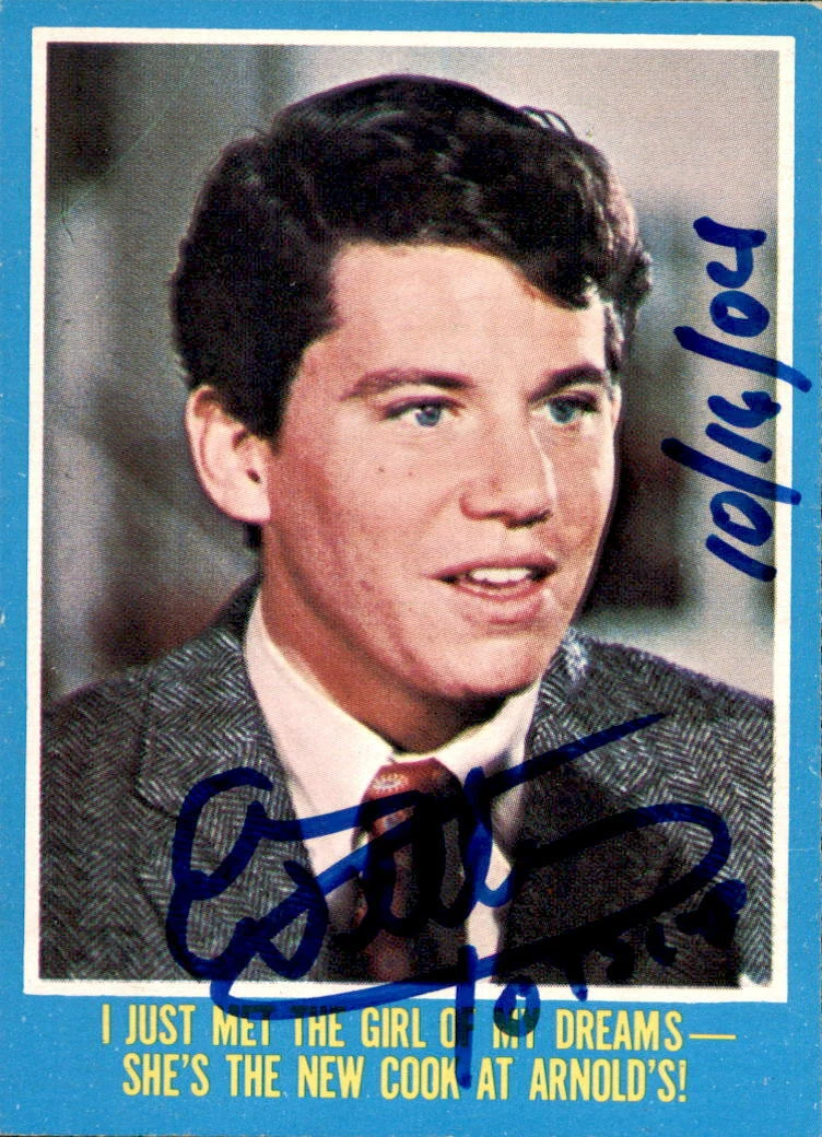 Anson Williams Signed 1976 Paramount Happy Days Puzzle Card #35
