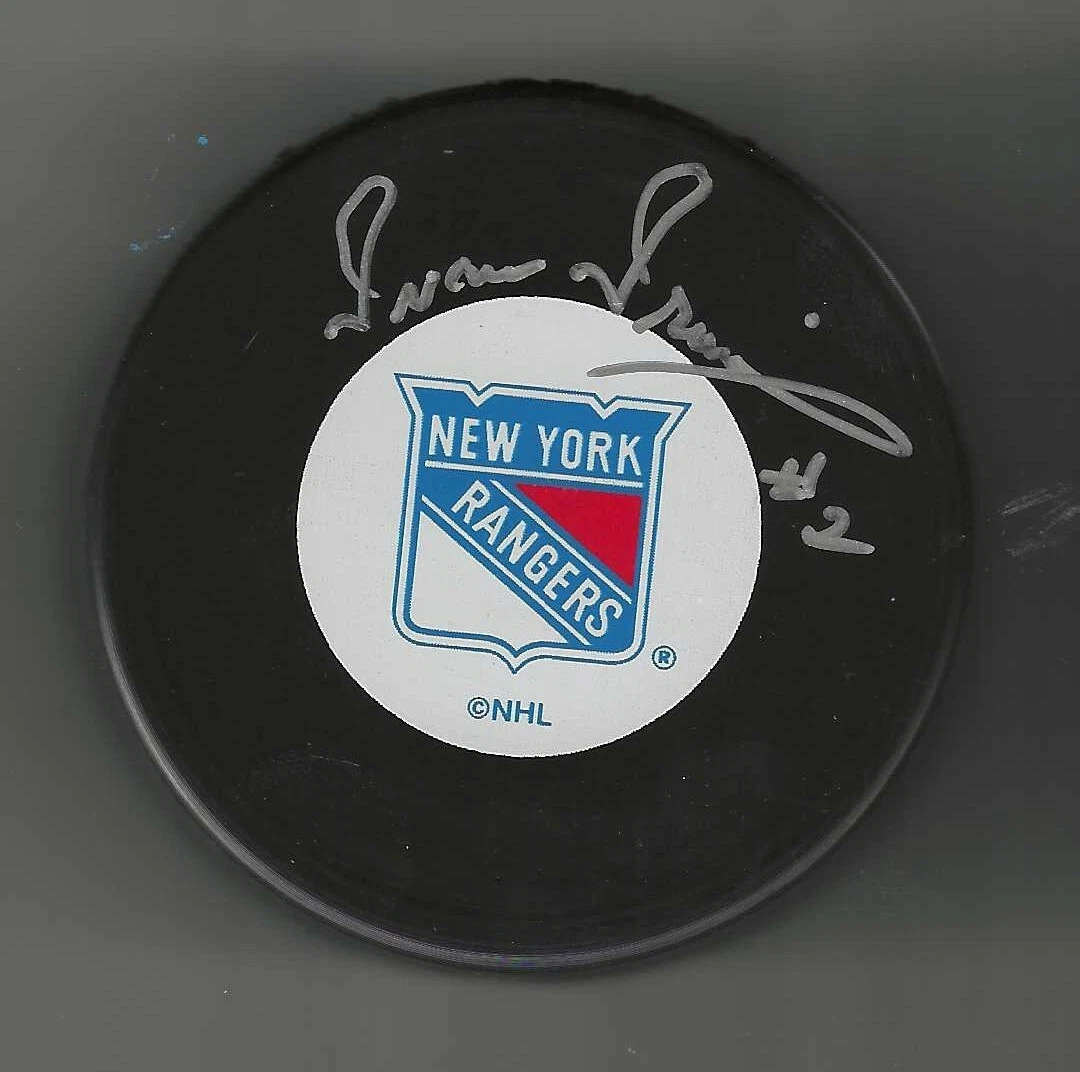 Ivan Irwin Signed New York Rangers Puck
