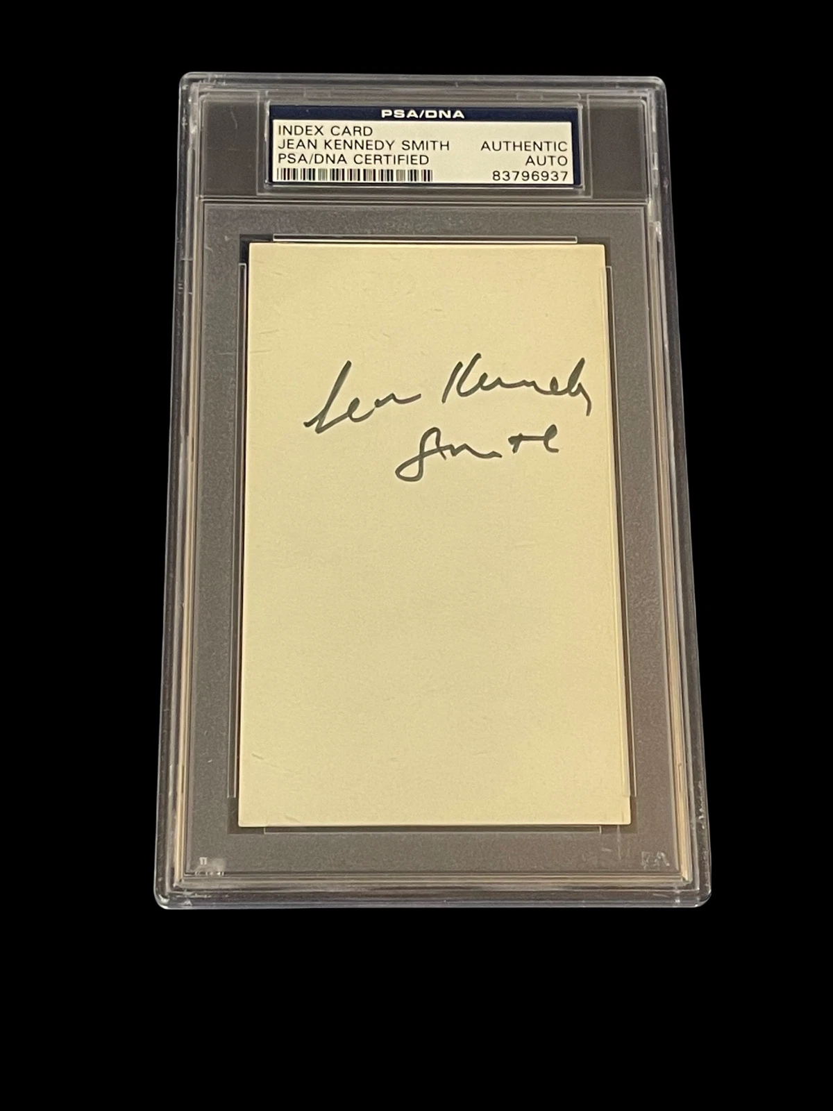 Jean Kennedy Smith US Ambassador Ireland JFK RFK Sister Signed Autograph PSA DNA
