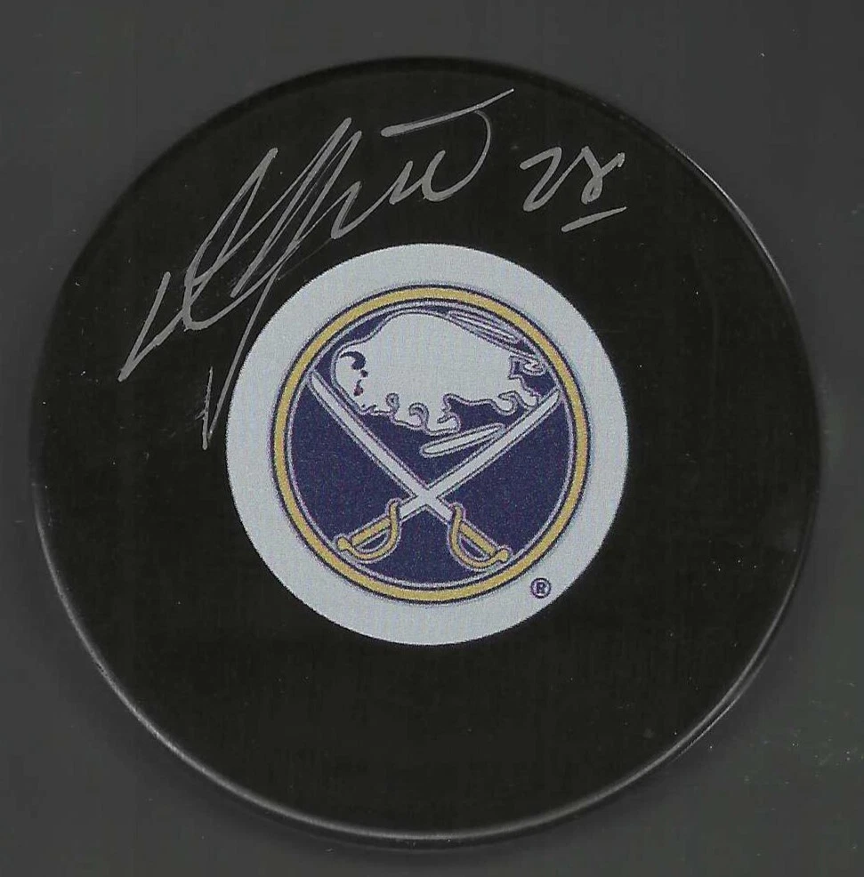 Donald Audette Signed Buffalo Sabres Puck
