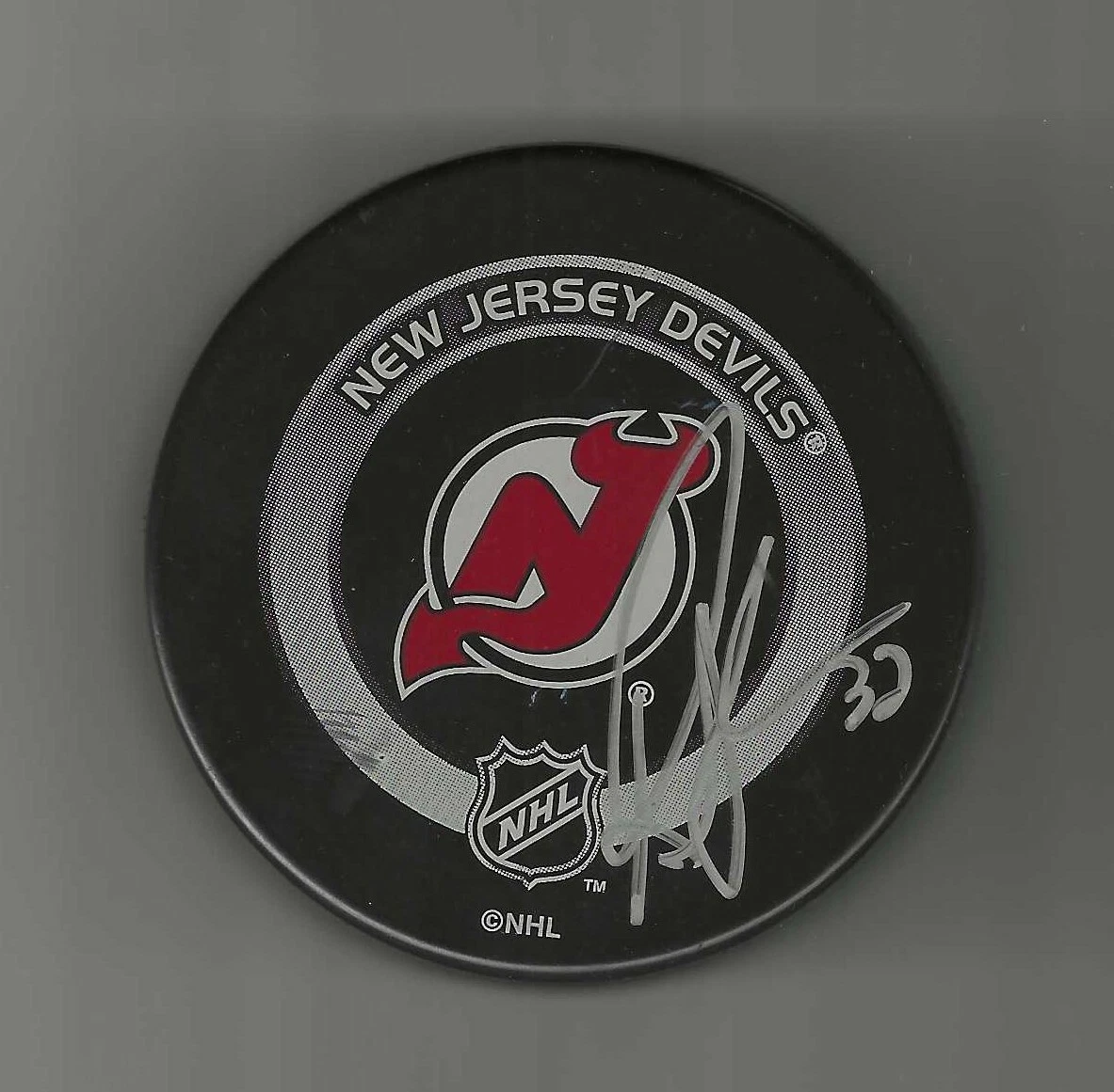 Rob Skerlac Signed New Jersey Devils Official Game Puck
