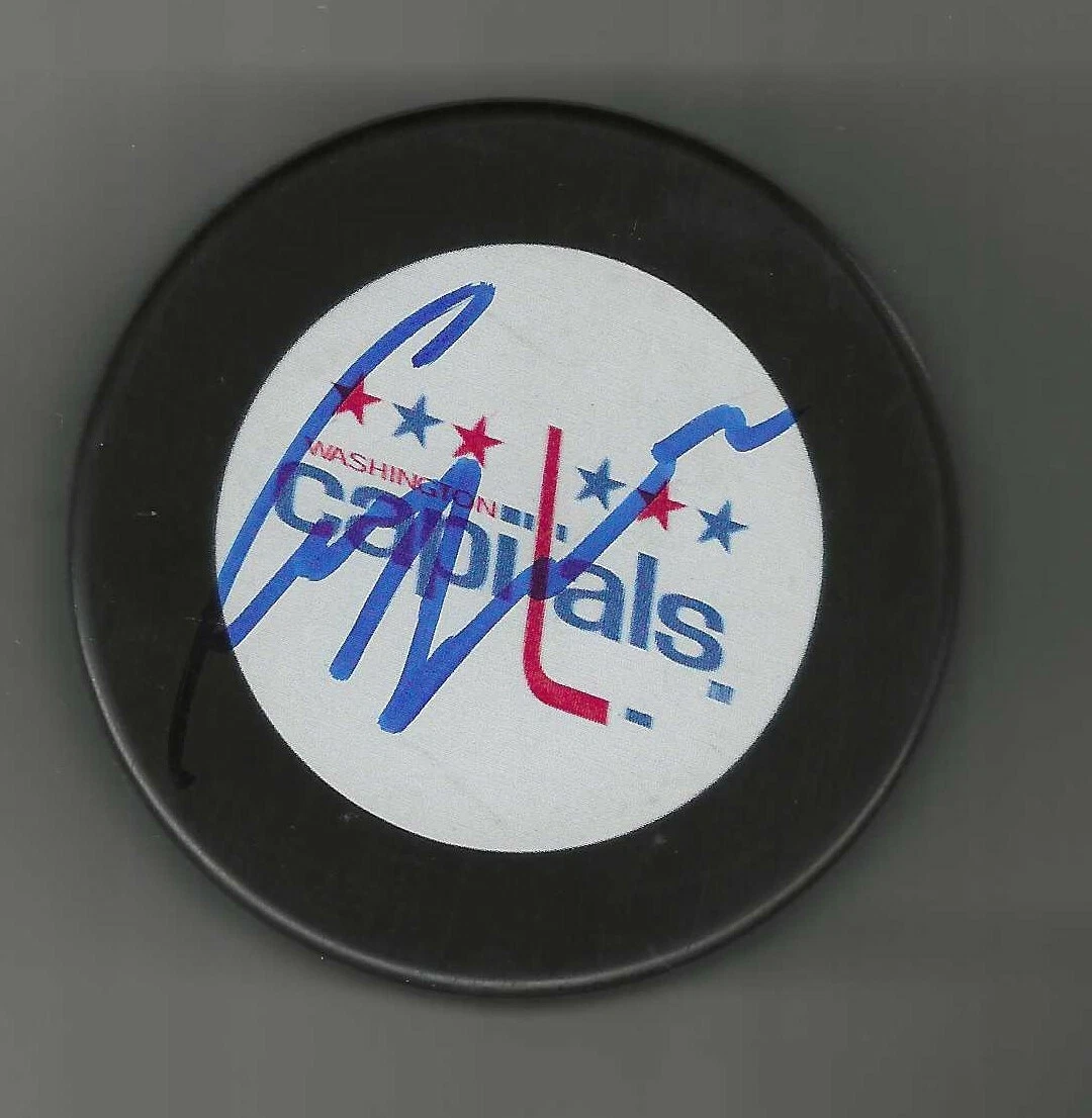 Craig Berube Signed Washington Capitals Puck St Louis Blues
