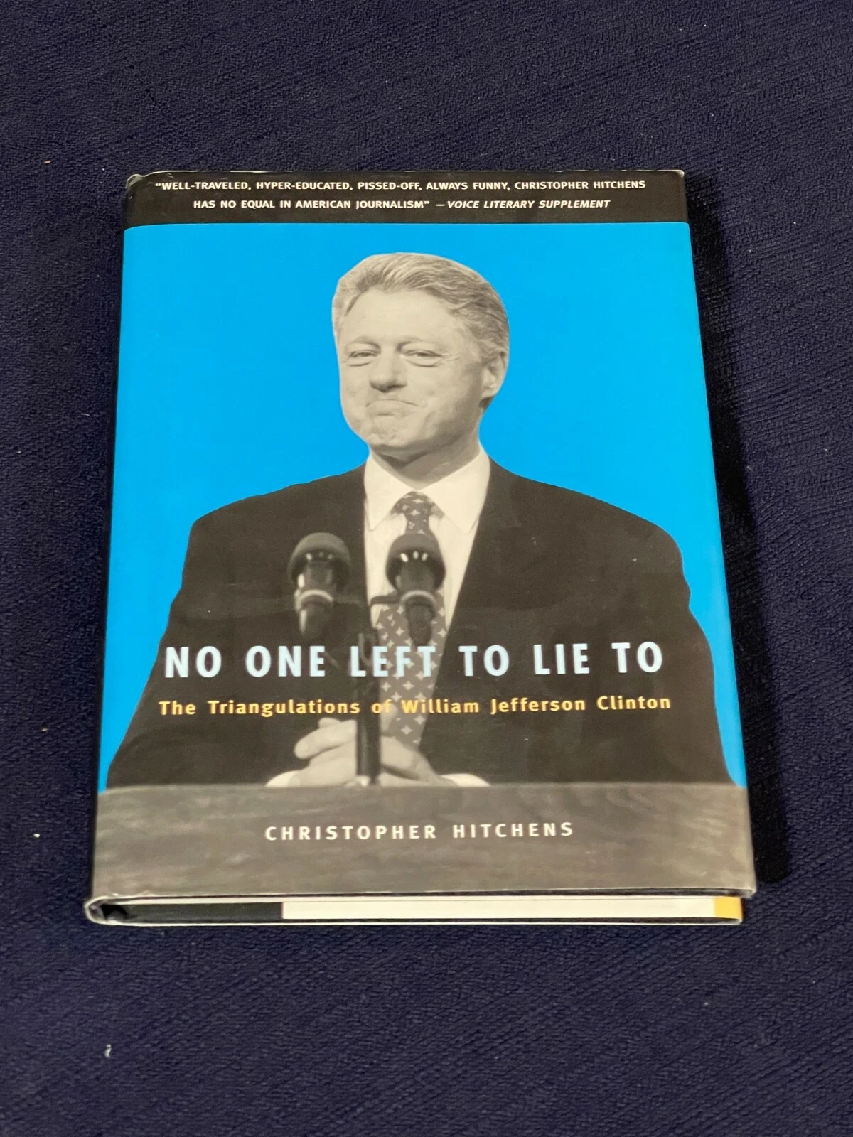 Christopher Hitchens No One Left To Lie To Signed Autograph 1st Edition Book JSA
