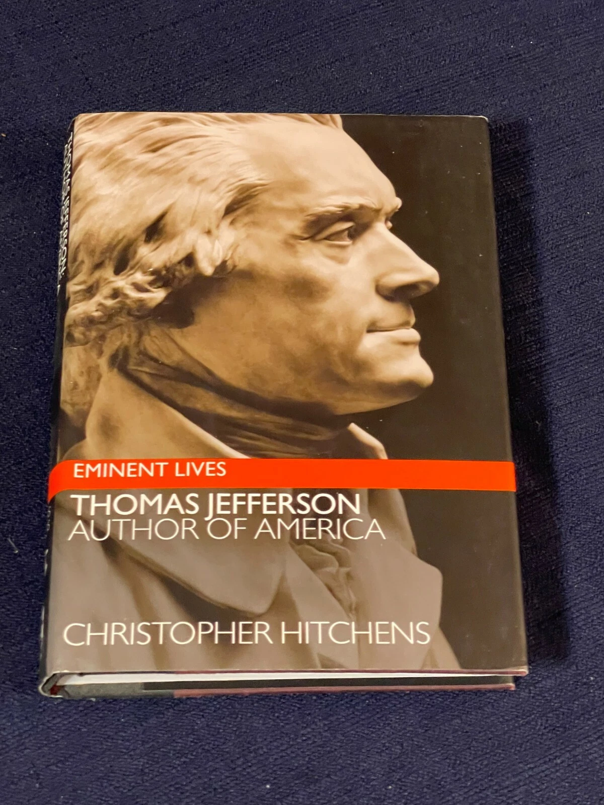 Christopher Hitchens Thomas Jefferson Author Of Americ Signed Autograph Book JSA
