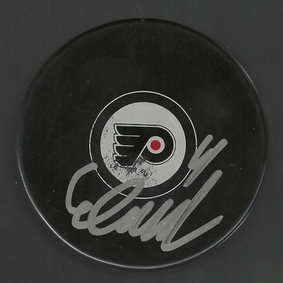 Emil Andrae Signed Philadelphia Flyers Puck
