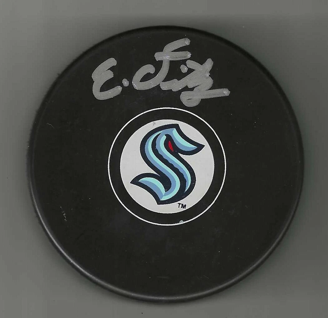 Everrett Fitzhugh Signed Seattle Kraken Puck
