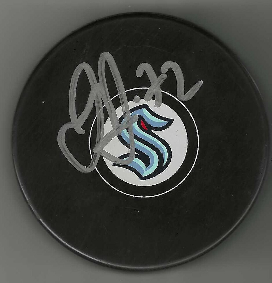 Joonas Donskoi Signed Seattle Kraken Puck
