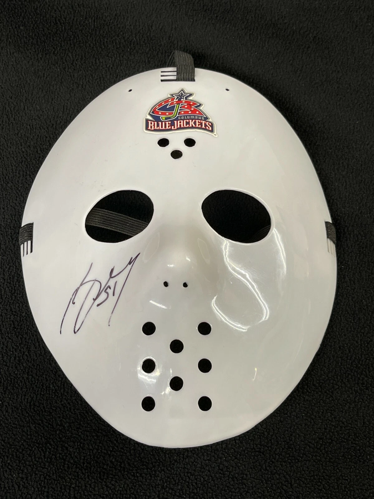 Anton Forsberg Signed Columbus Blue Jackets Vintage Goalie Face Mask
