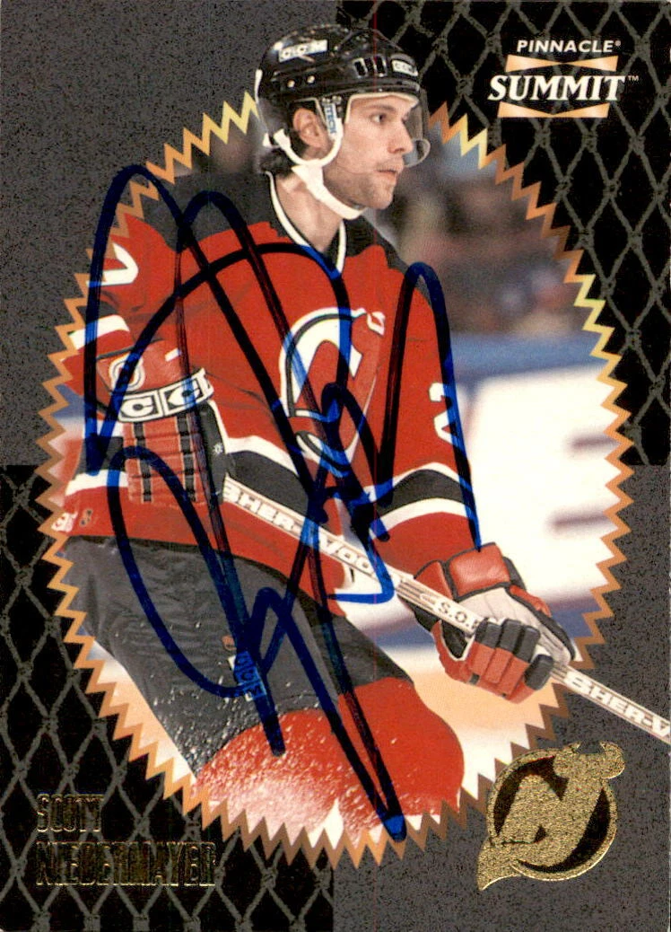 Scott Niedermayer Signed 1996/97 Pinnacle Summit Card #57 New Jersey Devils

