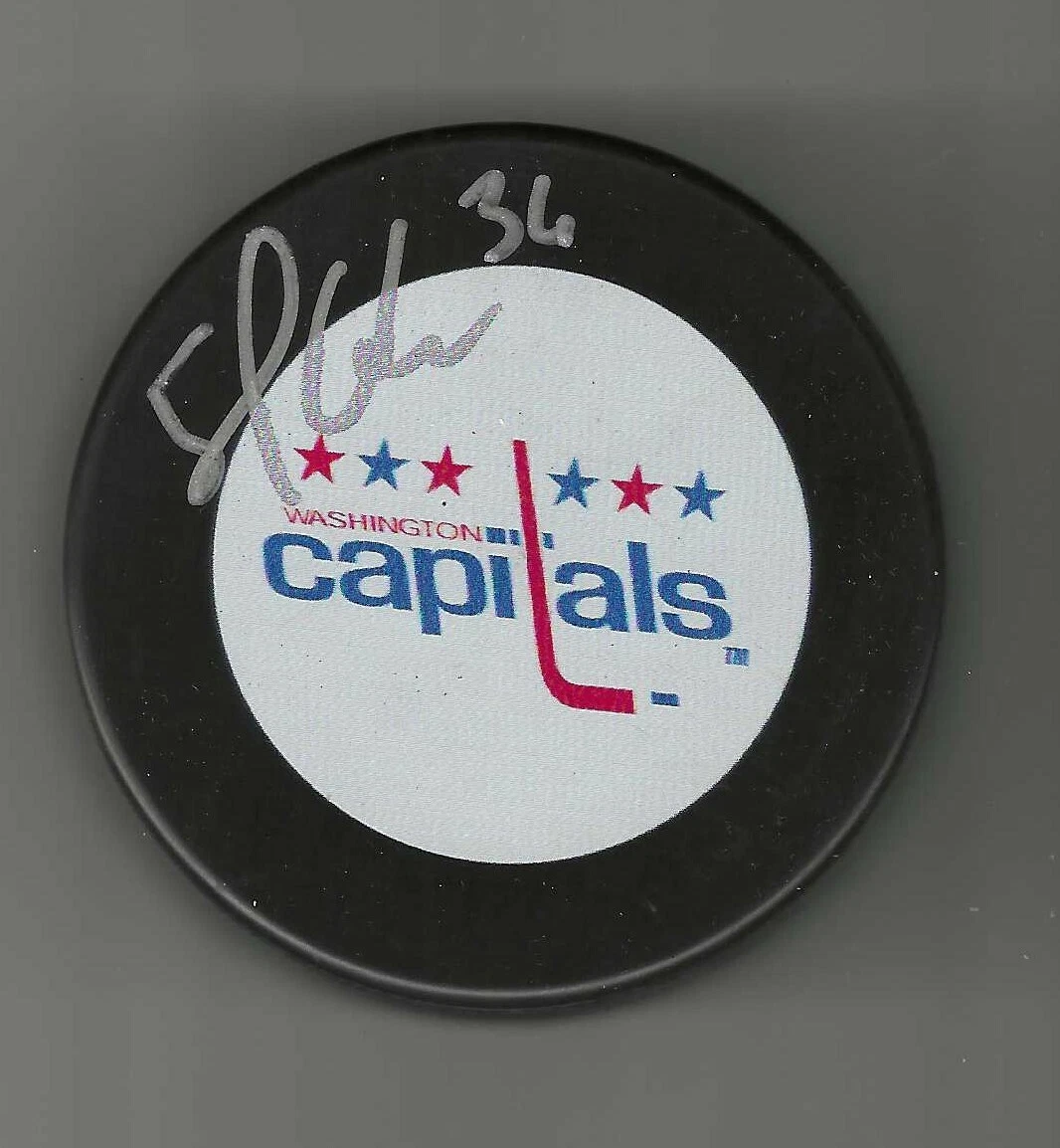 Shawn Anderson Signed Washington Capitals Puck
