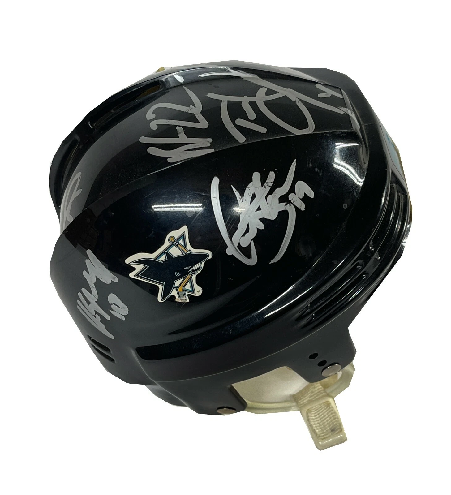 2004/05 Cleveland Barons Team Signed San Jose Sharks Mini Helmet
