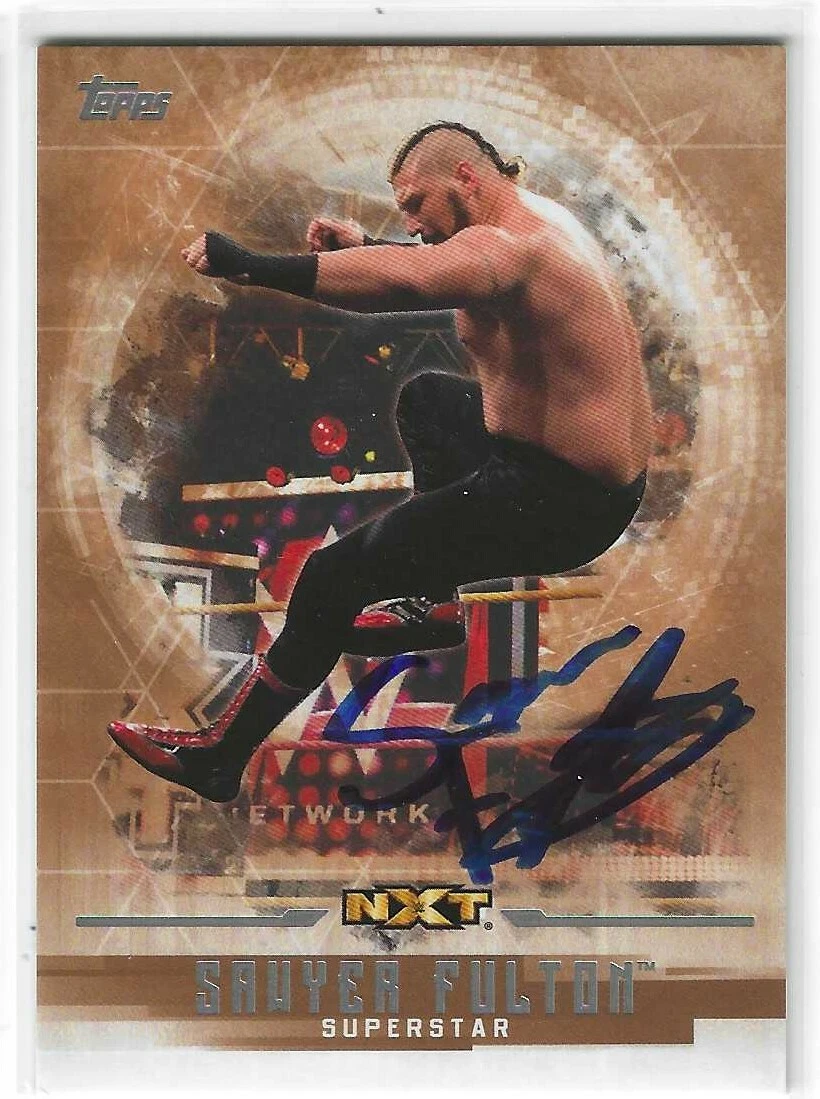 Sawyer Fulton Signed 2017 Topps WWE Undisputed NXT Bronze Card #54 Impact Madman
