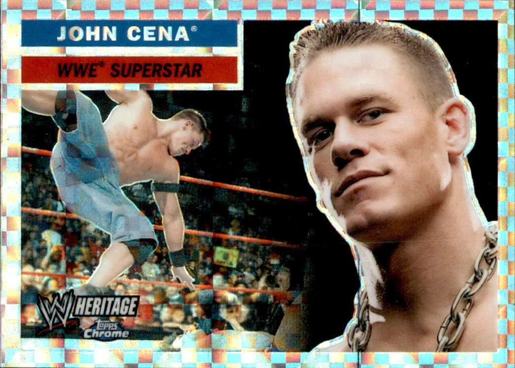 John Cena 2006 Topps Chrome WWE Heritage X-Fractor Card #1
