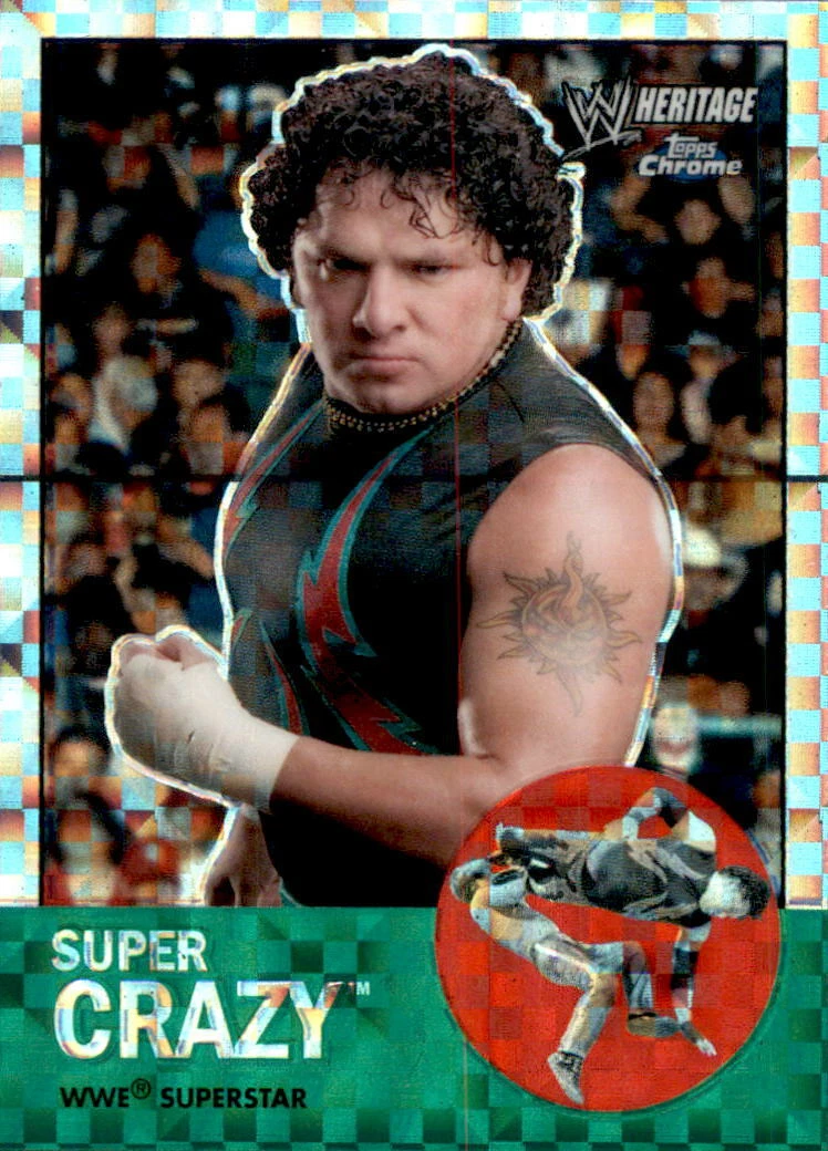 Super Crazy 2007 Topps Chrome WWE Heritage X-Fractor Card #40
