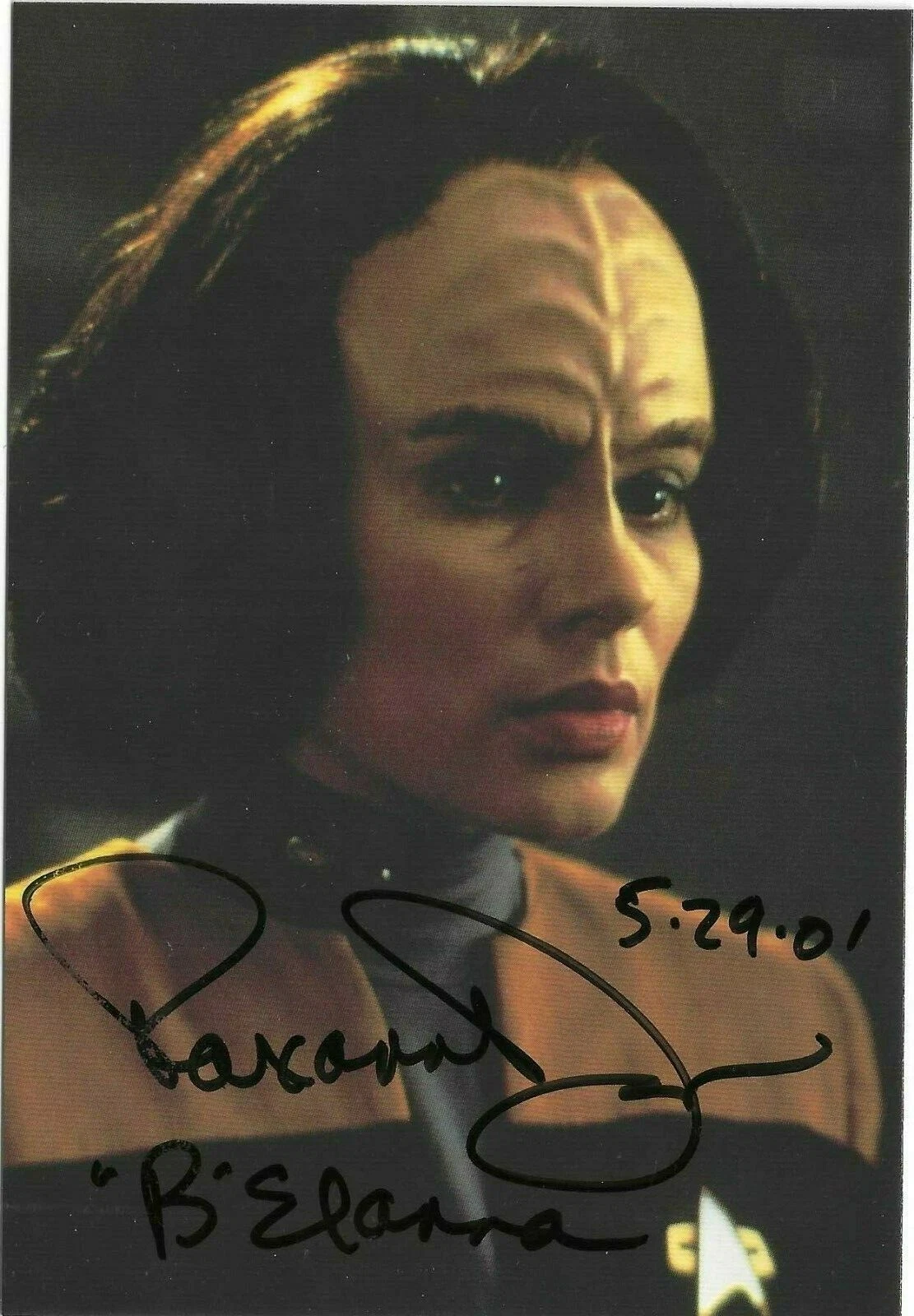 Roxann Dawson Signed & Inscribed Star Trek Voyager 