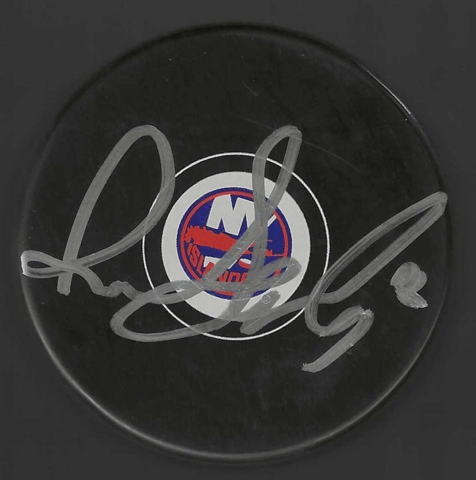 Robin Salo Signed New York Islanders Puck
