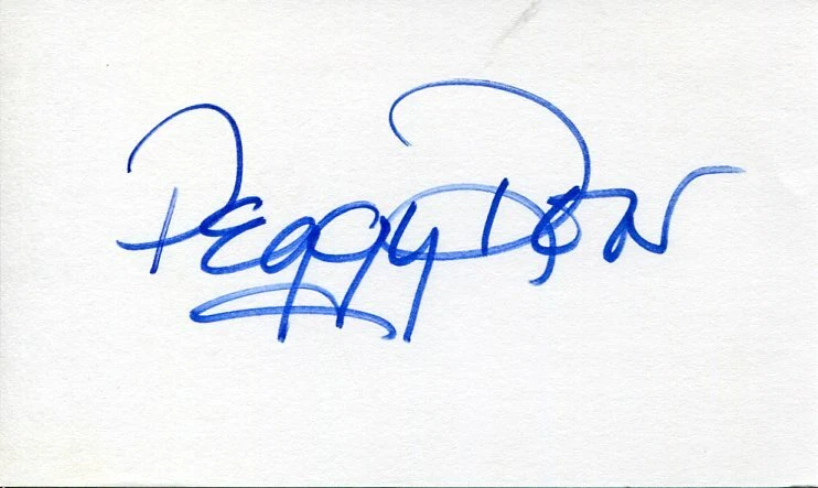 Peggy Dow Harvey Bright Victory You Never Can Tell Signed Autograph

