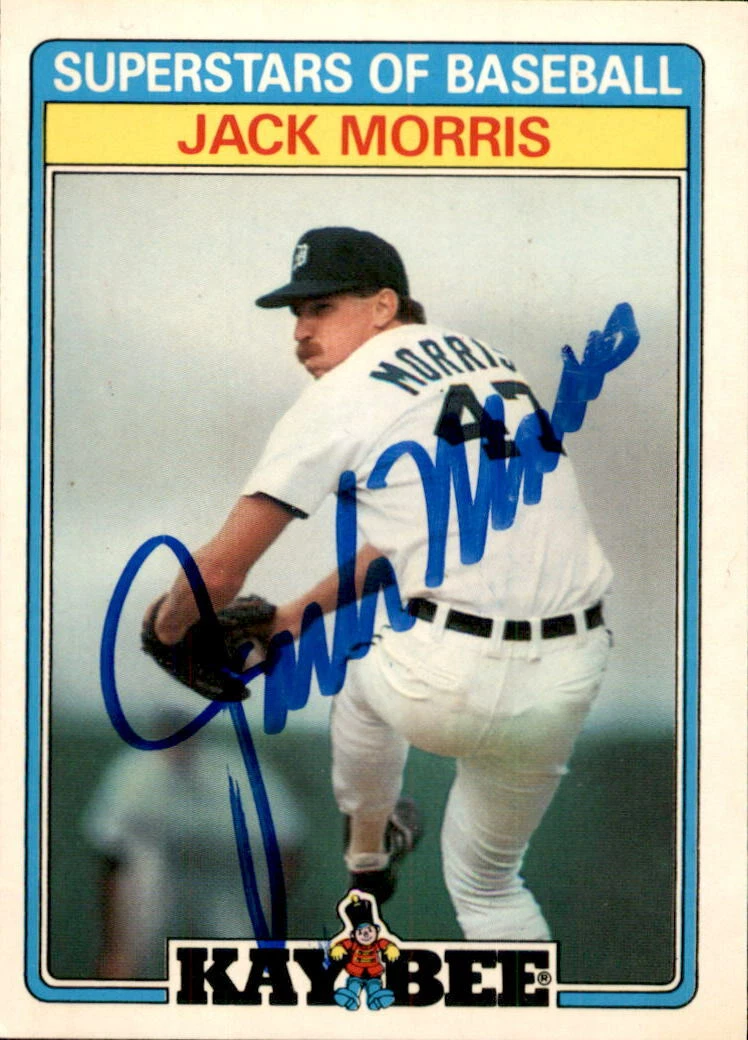 Jack Morris Signed 1987 Kay Bee Toys Card #20 Detroit Tigers
