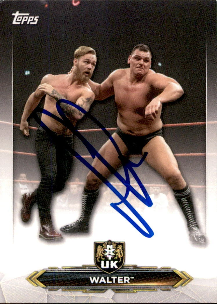 WALTER Signed 2020 Topps WWE NXT UK Card NXT-63 GUNTHER
