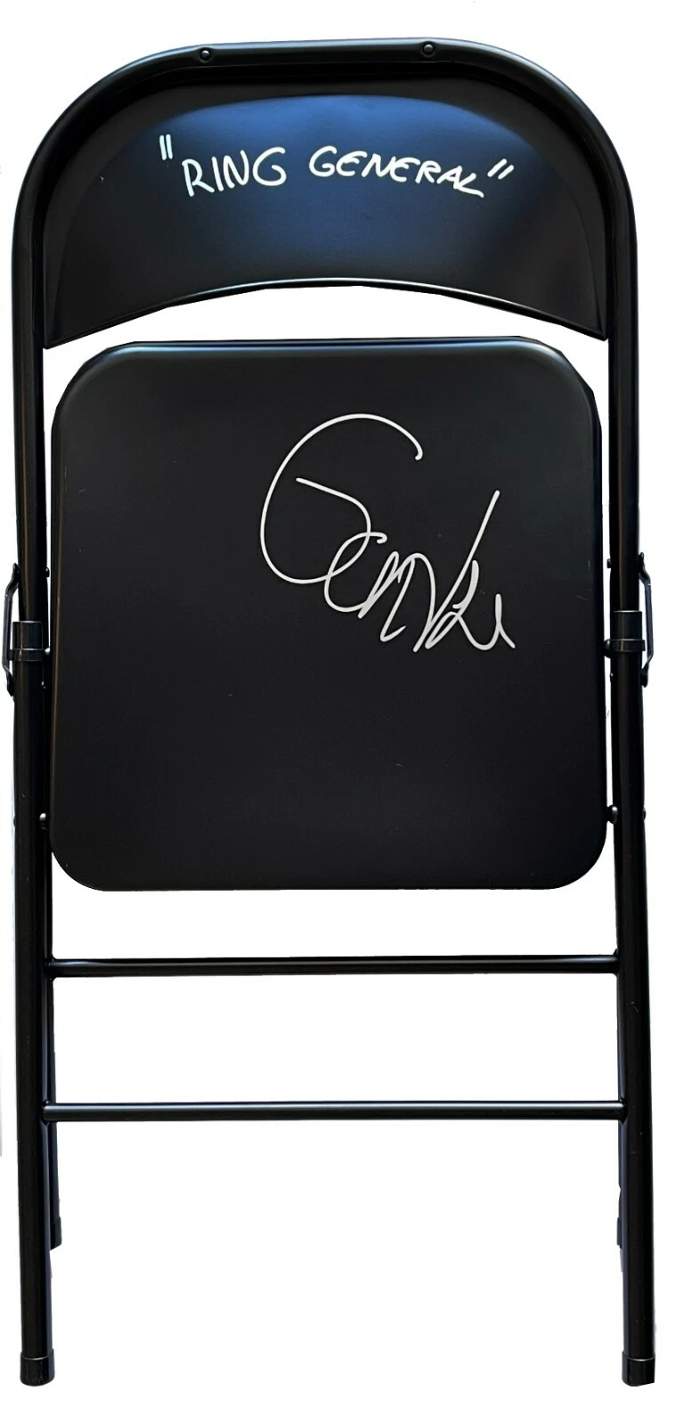 GUNTHER Signed Inscribed Steel Chair WWE NXT UK JSA Witness COA WALTER
