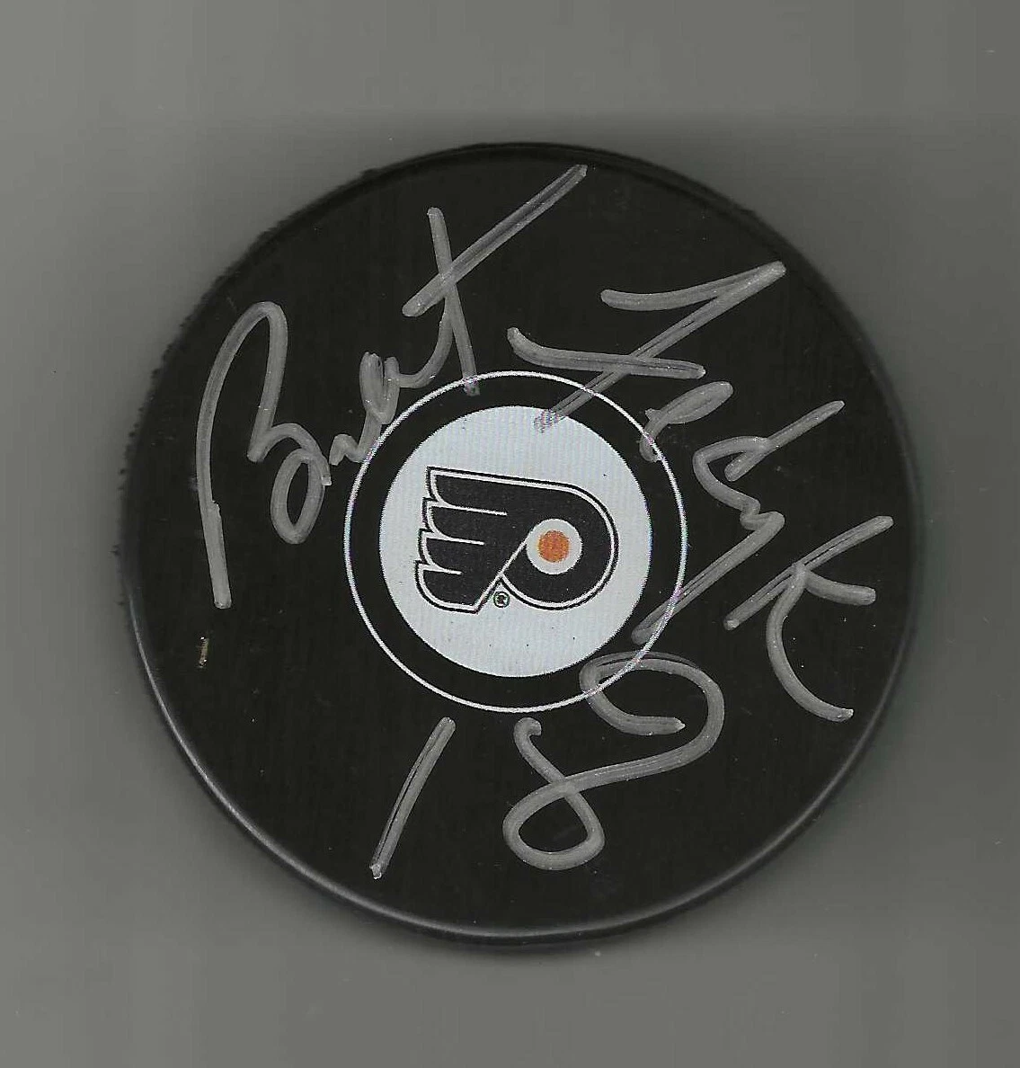 Brent Fedyk Signed Philadelphia Flyers Puck
