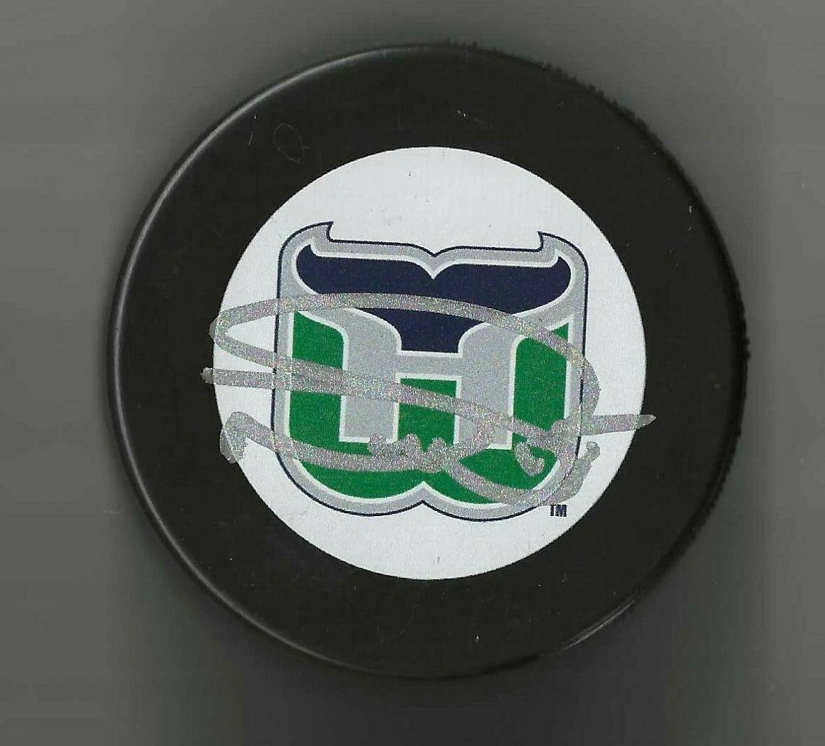 Nolan Pratt Signed Hartford Whalers Puck
