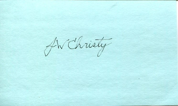James Jim W Christy Astronomer Pluto Moon Discover Space Signed Autograph
