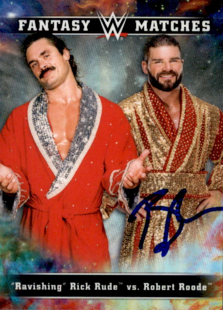 Robert Roode Signed 2020 Topps Chrome Fantasy Matches WWE Card FM-18

