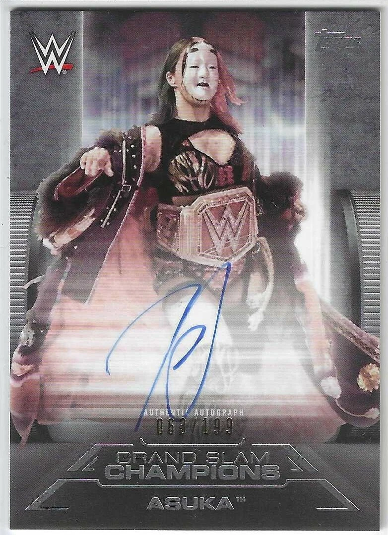 Asuka 2021 Topps WWE Undisputed Grand Slam Autograph Card GA-A 063/199
