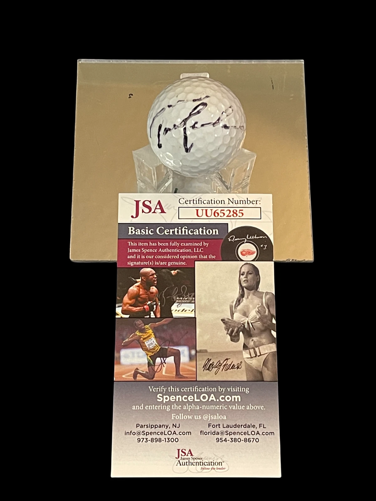 Tom Lehman PGA Presidents Ryder Cup British Open Signed Autograph Golf Ball JSA
