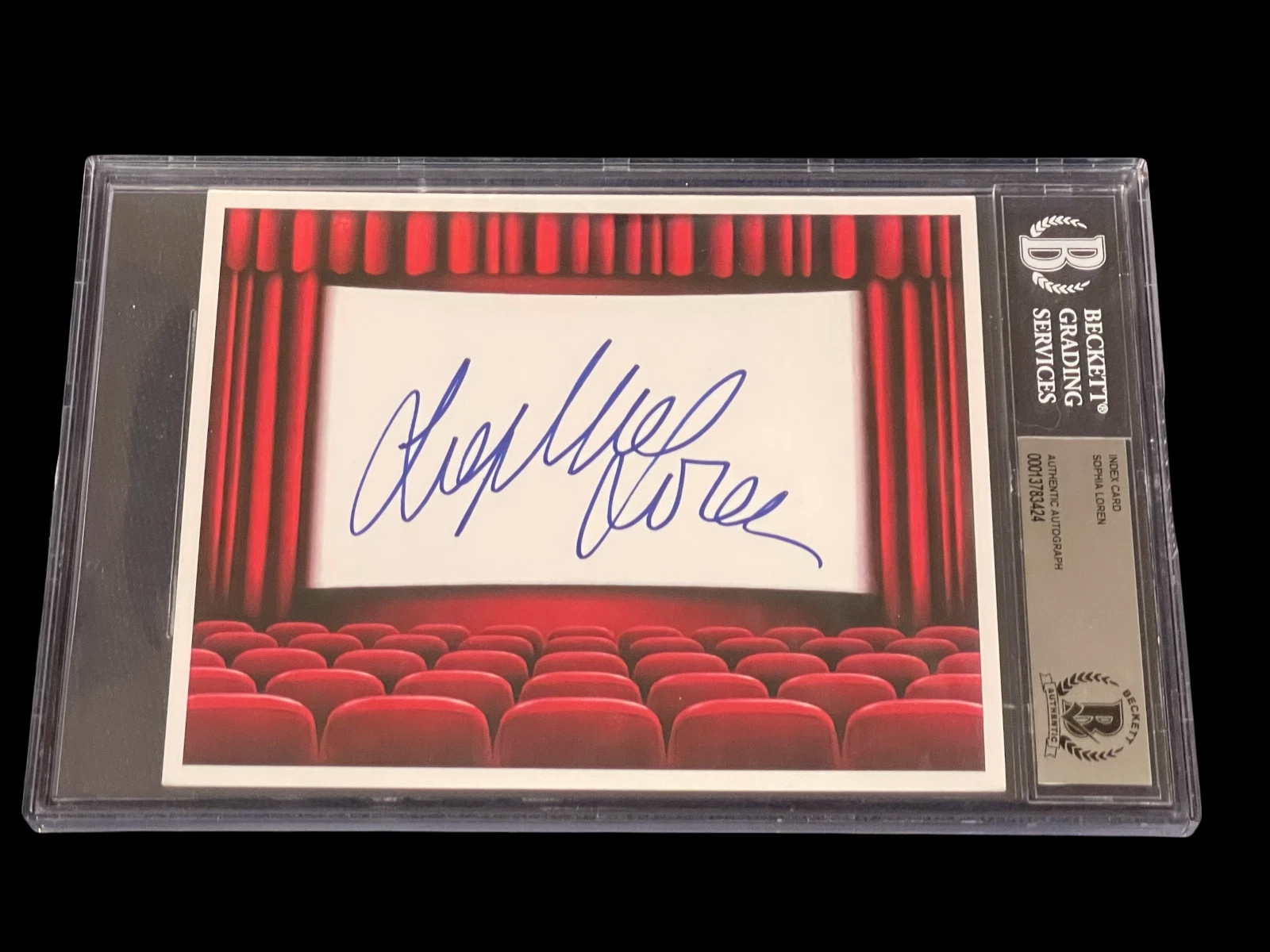 Sophia Loren Two Women El CID Oscar Winner Signed Autograph Slab BAS Beckett
