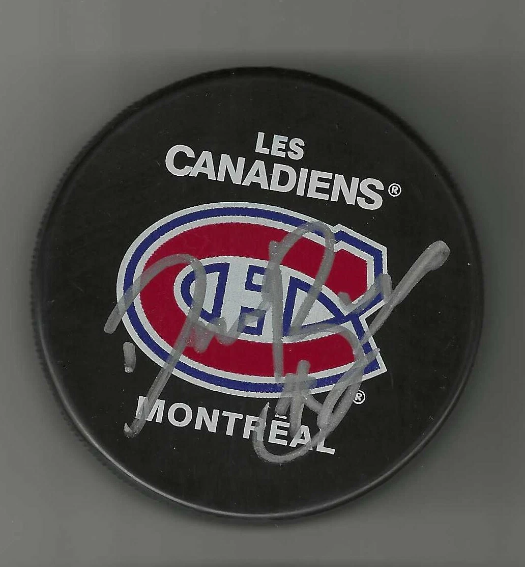 Daniel Briere Signed Montreal Canadiens Souvenir Puck
