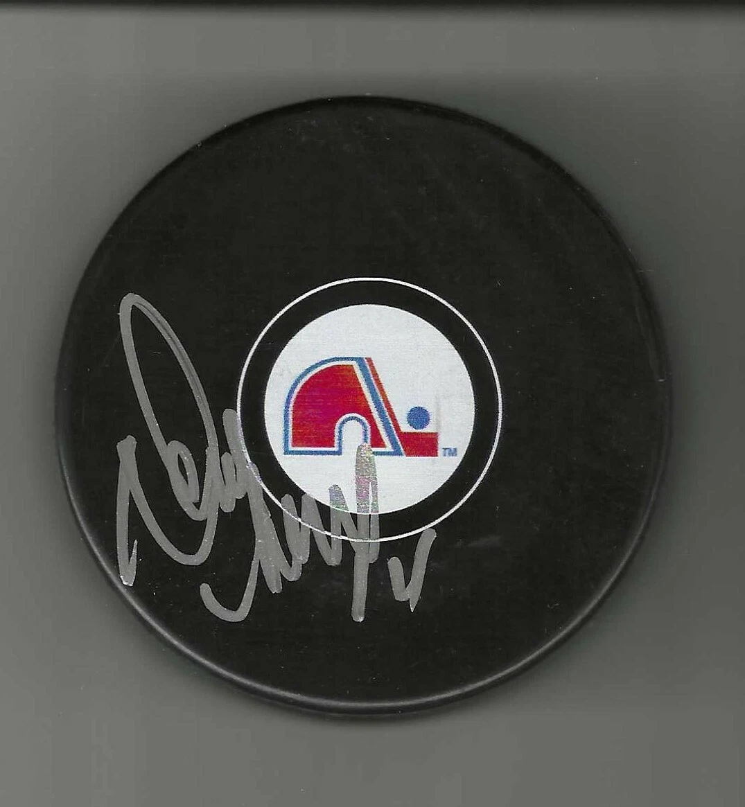 Dwayne Norris Signed Quebec Nordiques Puck
