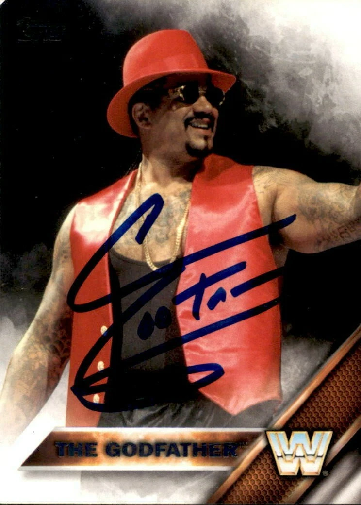 The Godfather Signed 2016 Topps WWE Card #65
