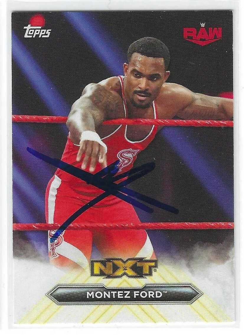 Montez Ford Signed 2020 Topps WWE NXT Card CU-5
