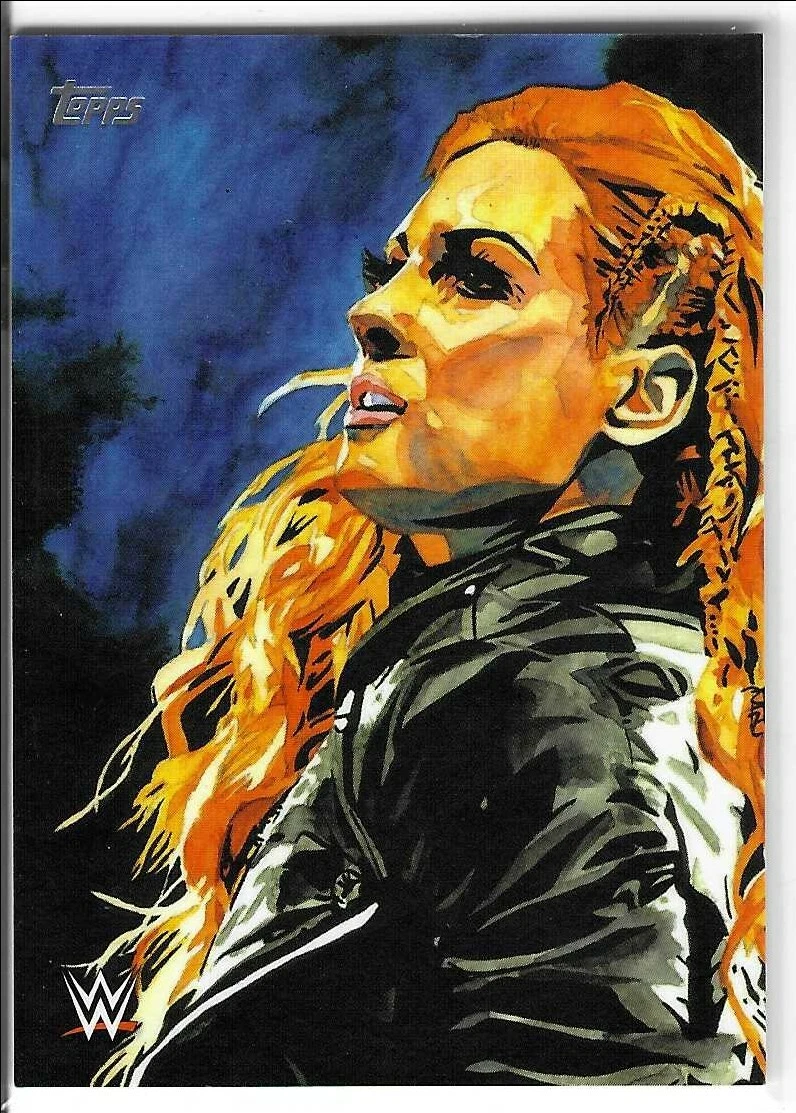 Becky Lynch 2020 Topps Undisputed WWE Rob Schamerger Art Card RS-3
