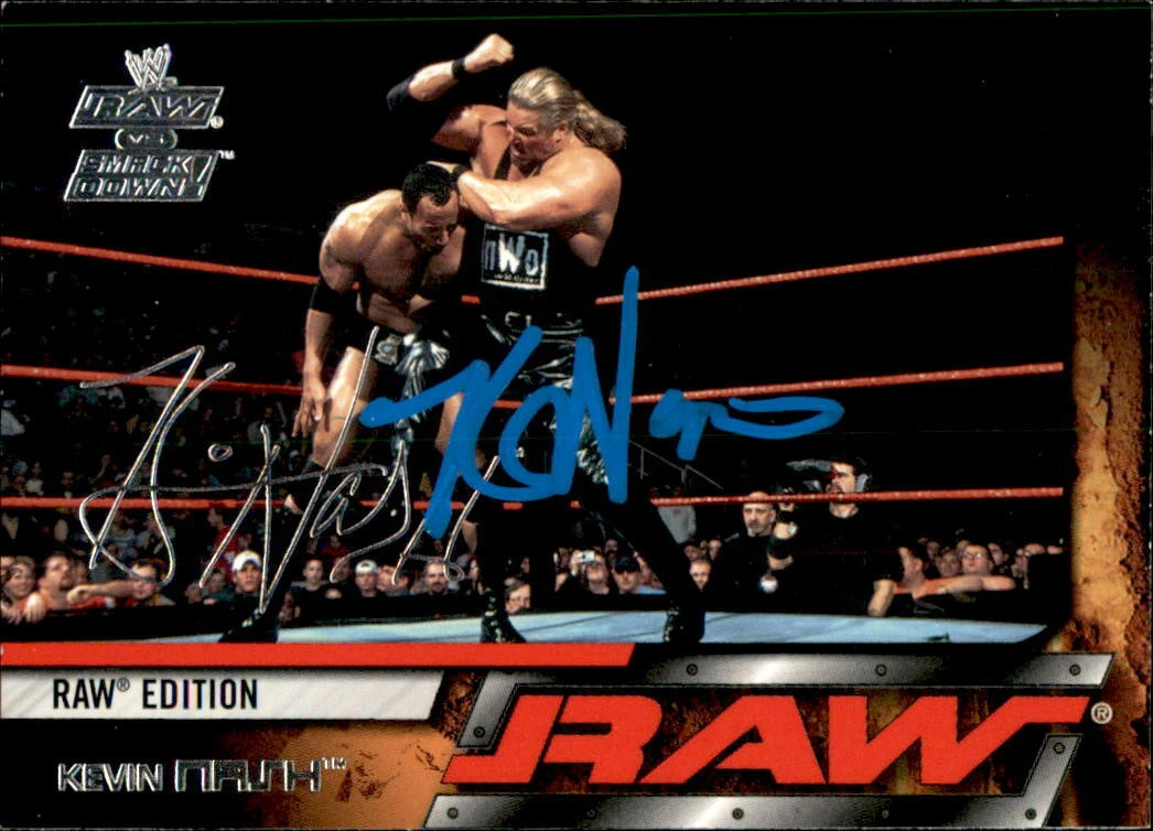 Kevin Nash Signed 2002 Fleer WWE Card #4
