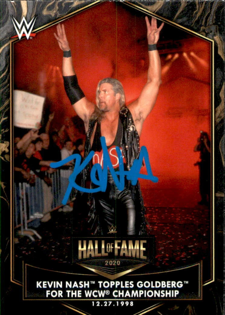 Kevin Nash Signed 2021 Topps WCW nWo Card HOF-8 WWE Hall Of Fame
