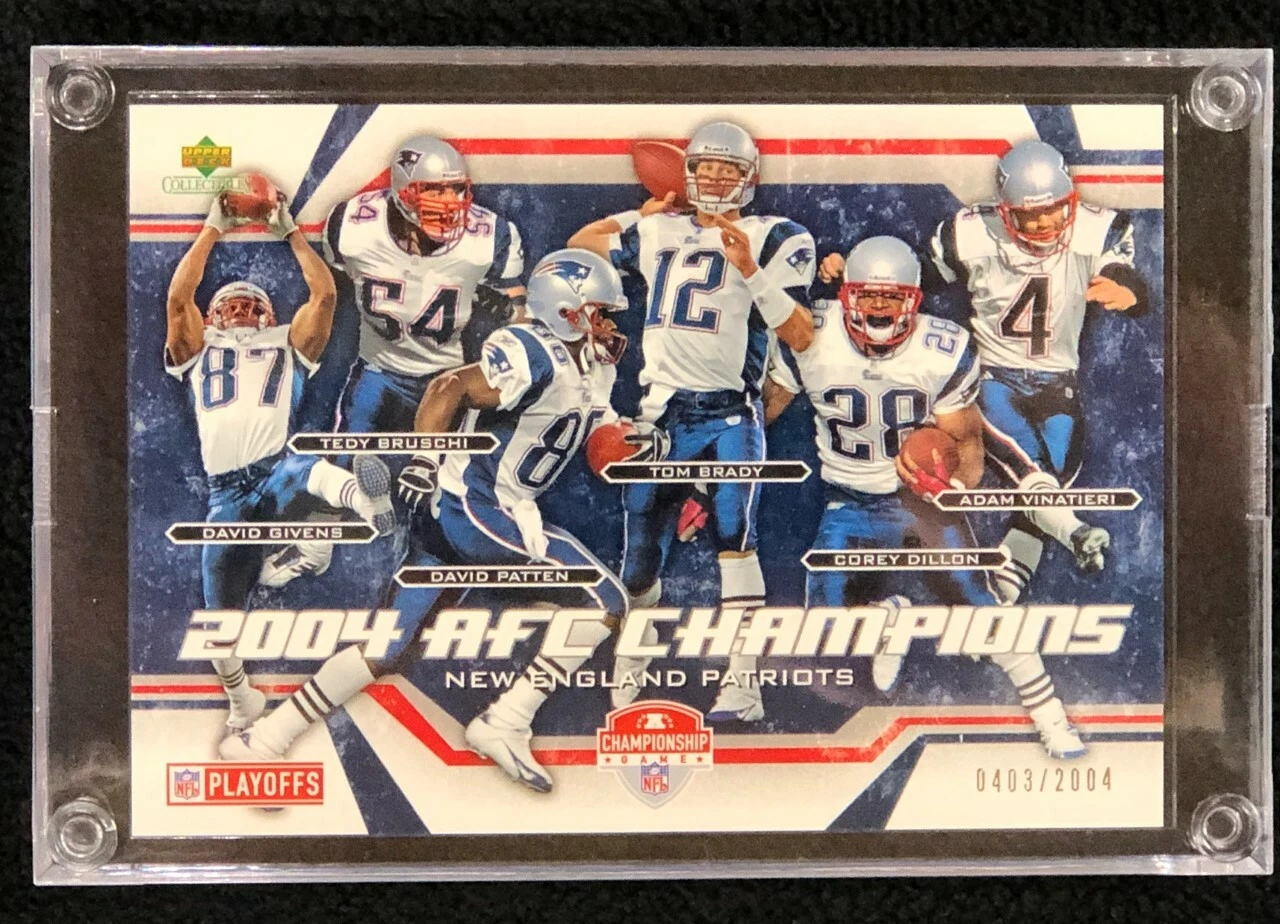 2004 AFC Champions New England Patriots Upper Deck Colletiibles Card 0403/2004
